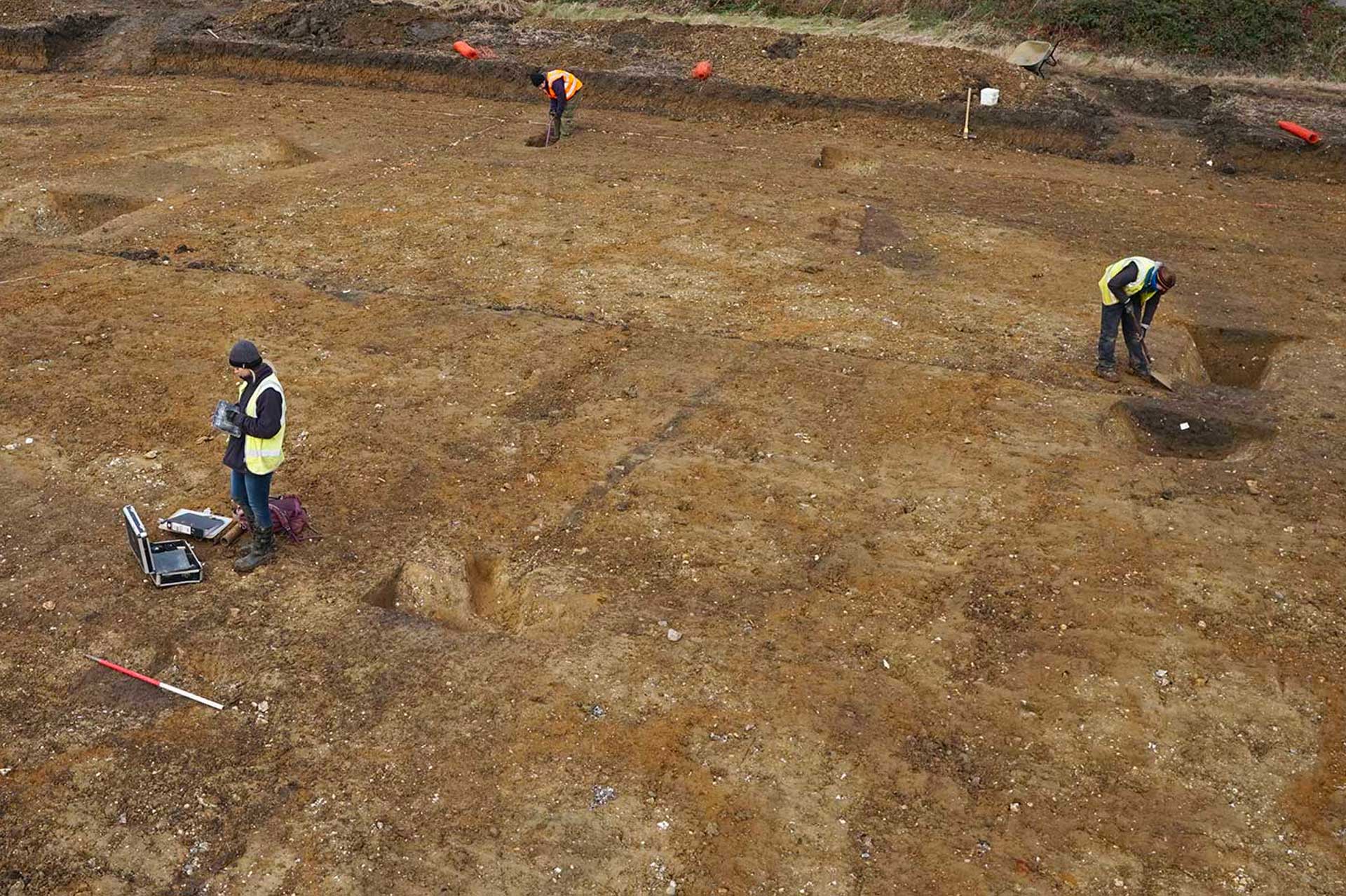 Archaeology underway at St Neots