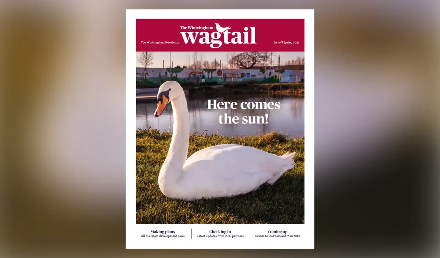 Cover of the Wintringham Wagtail showing a swan